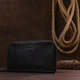 Чоловічий шкіряний клатч для документів з натуральної шкіри горизонтальний на зап’ясті малий формат чорний 59398 - зображення 11