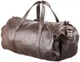 Сумка дорожная кожаная Grande Pelle коричневая 40 л 55×31×24 см унисекс большая 56035 - изображение 1