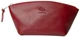 Косметичка Grande Pelle из натуральной кожи красная 11×24×7 5 см стильный аксессуар для макияжа и хранения косметики 53465 - изображение 1