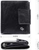 Кошелек унисекс GRANDE PELLE из натуральной кожи черный средний 10 8х11 5 см с монетницей 55766 - изображение 2