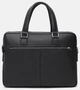 Мужская кожаная сумка Borsa Leather стильная деловая сумка через плечо 54149 - изображение 3