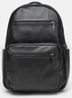 Мужской кожаный рюкзак Borsa Leather черный практичный городской кожаный рюкзак 37×25×16 см 54104 - изображение 1