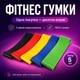 Резинки для фитнеса и спорта (лента эспандер) резиновые петли для ног/рук/ягодок набор 5шт - изображение 1