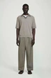 Штани чоловічі COS wide-leg cotton-twill trousers 1282015002 Eur 46 Бежево-коричневий - зображення 1