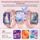 Смарт-часы женские Lige V31 Pink Silicon (разговор, пульсоксиметр, фонарик) - изображение 3