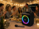 Портативная Bluetooth акустическая система Brodu BTS-1935 с беспроводным микрофоном, RGB-подсветкой, FM, USB, TF, 3600 мА·ч Черная - изображение 3