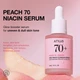Сироватка ANUA Peach 70 Niacin Serum 70% 30 мл — освітлююча та зволожуюча для обличчя - изображение 4
