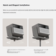 Напольная подставка XGIMI Gimbal Edition Air (цвет «слоновая кожа») — эксклюзивная подставка для проектора с регулируемым углом наклона и простой установкой. - изображение 5