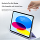 Чехол BIAZE для iPad 10/11 поколения 10.9-11 дюймов прозрачный со Smart-функцией - изображение 5