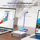 KVM-док станція KCEVE KVM202DK 15в1 для двох ноутбуків та двох моніторів 4K 60Hz USB-C біла - зображення 3