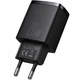 Сетевое зарядное устройство Baseus Compact Quick Charger U+C 20W EU Black - изображение 3