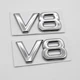 Таблички V8 хром шильдики значки 75 мм - зображення 1