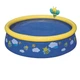 Надувной бассейн Bestway Fast Set 152×38 см 434 л круглый детский бассейн с водяным душем-распылителем для двора и дачи - изображение 6