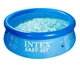 Надувной бассейн Intex Easy Set 244×76 см 2419 л круглый сборный бассейн с трехслойной ПВХ-чашей для двора и дачи - изображение 6