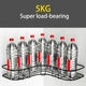 Угловая полка органайзер для ванной Storage Rack AND-054, комплект 2 шт, металлическая без сверления на липучках, черная - изображение 6