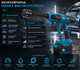 Портативная аккумуляторная мойка высокого давления 36V 6Ah с 2 АКБ, 40 бар, шланг 5 м, бесщеточный двигатель, кейс - изображение 3
