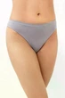 Трусы бразилиана женские бесшовные Giulia BRASILIAN BRIEFS COLOR L/XL Grey-griffin, микрофибра, низкая посадка, серые - изображение 3