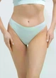 Трусы бразилиана женские бесшовные Giulia BRASILIAN BRIEFS COLOR L/XL Green-mint, микрофибра, низкая посадка, зеленые - изображение 3