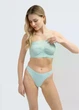 Трусики женские бесшовные Giulia STRING BRIEFS COLOR S/M Green-mint, микрофибра, низкая посадка, зеленые - изображение 8