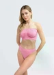 Трусы бразилиана женские бесшовные Giulia BRASILIAN BRIEFS COLOR S/M Pink-rosa, микрофибра, низкая посадка, розовые - изображение 4