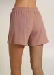 Жіночі короткі бавовняні шорти в рубчик Giulia RIB 4209/010 М Pink-dusty rose, домашні, середня посадка - зображення 4