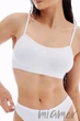 Топ безшовний на тонких бретелях InSecret Bra Comfort WHITE S/M Білий - зображення 1