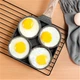 Сковорода с разделителями 4 ячейки для панкейков и яиц EasyBreakfast Pan Без бренду - изображение 5