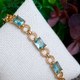 Браслет Xuping Jewelry 6мм длина 17-18.5см медицинское золото позолота 18К 2413 - изображение 1