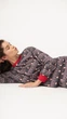 Піжама жіноча тепла ellen magic lpf 0782/13/01 2XL коричневий - зображення 3