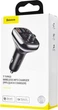 Автомобільний FM-модулятор Baseus T-Typed Bluetooth CCTM-B01 (2USB/1Type-C/36W) Чорний - зображення 6