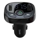 FM-модулятор трансмиттер Baseus T-Typed + bluetooth (2USB) CCTM-01 Black - зображення 2