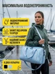 Легкая спортивная сумка через плечо 32 × 18 см голубой, детская взрослая сумка - изображение 4
