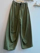 Жіночі штани-банани oversize на резинці KAPTSOVA MKKS060234 - 42/44, Оливковий - изображение 1