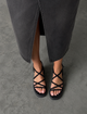 Босоножки на платформе с переплетом Женские L&M Черный 41 (26,5 см) Код: F190 black Z - изображение 2