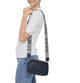 Стильна жіноча сумка cross-body з натуральної шкіри Wide-770 чорна - изображение 3