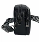 Стильна жіноча сумка cross-body з натуральної шкіри Wide-770 чорна - изображение 5