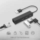 Адаптер USB на Ethernet RJ45 + 3 USB порти, перехідник чорний (М1778) - зображення 4