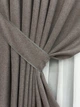 Комплект готовых штор VR-Textil Лен Мешковина № 1769ш Серый 150х270см 2 шт (33-0729) - изображение 5