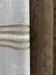 Комплект штор VR-Textil Лен Мрамор 200х270 2шт и Тюль 500х270 1261ш-1429т Коричневый с белым 71-176/6 - изображение 5