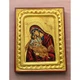 Писаная икона Божьей Матери Гликофилуса (Сладкое Лобзание) 18,5 × 23,5 см - изображение 2