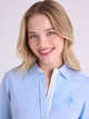 Рубашка хлопковая женская U.S. Polo Assn 215983-YI00A(Classic Blue) XS Голубая (786662152997) - изображение 7