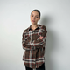 Сорочка жіноча фланель коричнево-біла клітинка, S;M - изображение 5