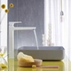 Смеситель для раковины HANSGROHE Metropol матовый белый 32512700 донный клапан Push-Open - изображение 4