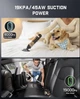 Мощный аккумуляторный автомобильный пылесос Fanttik Slim V8 Apex 19000 Па, 45 AW, 4-в-1, беспроводной, мини-насос, Type-C, черный - изображение 2