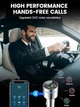 Автомобільний FM-трансмітер RIWUSI BC61 Bluetooth 5.3 з зарядкою PD 30 Вт та QC3.0 18 Вт, сріблястий - зображення 5