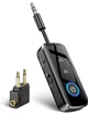 Bluetooth адаптер SONRU B110 2в1 (TX/RX) 5.3 AUX 3.5 мм, беспроводной передатчик и приемник для ТВ, авто, наушников - изображение 1