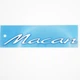 Эмблема надпись Macan Porsche 16,5*2,4 см ABS, хром, матовый - изображение 2
