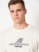 Футболка хлопковая длинная мужская Jack & Jones 12282779 M White Melange (5715730089830) - изображение 4