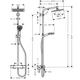 Душова система Hansgrohe Crometta 27271000 E 240 1jet Showerpipe з термостатом - зображення 2