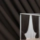 Комплект готовых штор VR-Textil Лен-блэкаут № 1180ш Венге 150х270см 2 шт (30-037) - изображение 1